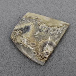 Yellow Mexican Lace Agate designer cabochon 80 image 2