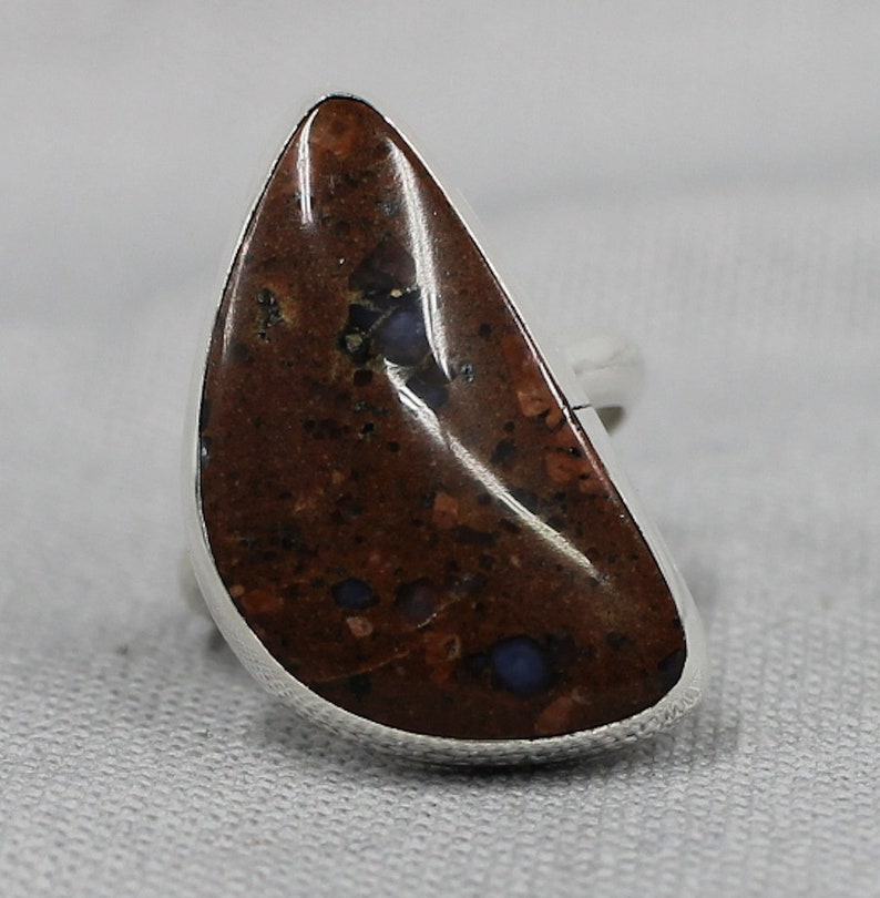 LLanite sterling silver ring one of a kind 128 image 1