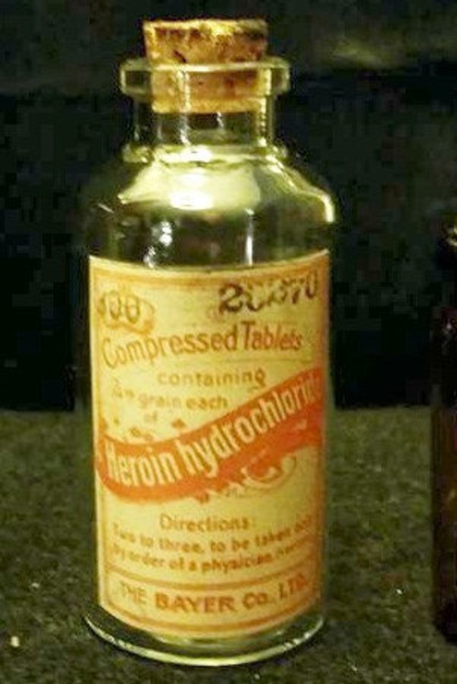 Vintage Old Style Glass Medicine Bottle with Cork Lid.... Etsy