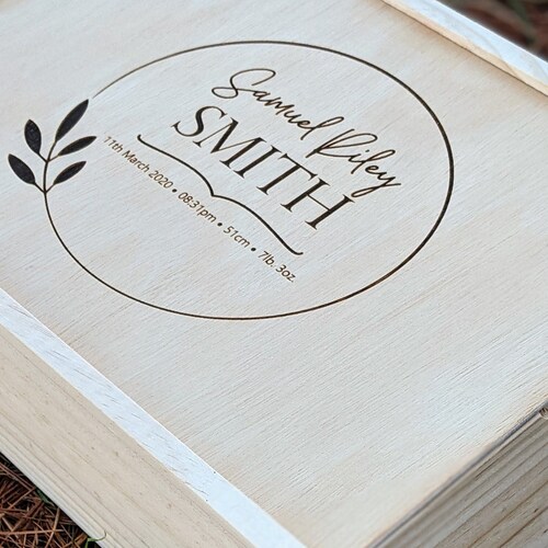 Personalised Baby Gift Keepsake Box Personalised Baby Gifts Etsy
