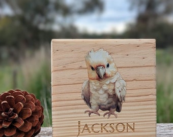 Aussie Animal Printed Personalised Pine Money Box / Baby Piggy Bank / Wood Timber Handmade, Birthday, Xmas