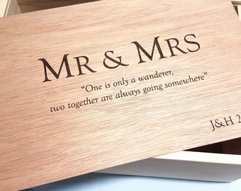 PERSONALISED Keepsake Box - Wedding Keepsake - Memory Box - Gift Hamper - Timber Storage Box / Crate