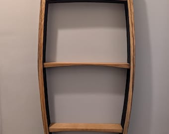 Bourbon Barrel Stave Shelf