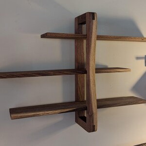 Image showcasing Walnut Adjustable Shelving - Etsy