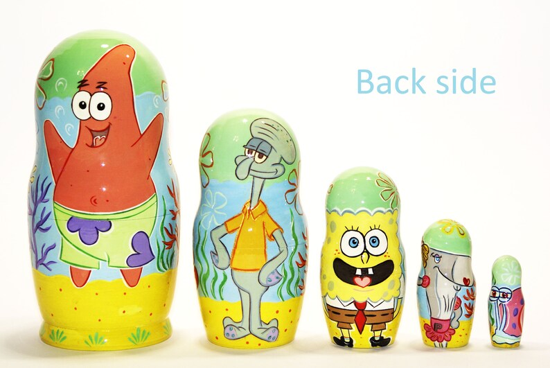 SpongeBob Big 16 cm Nesting dolls SquarePants Sponge Bob Etsy