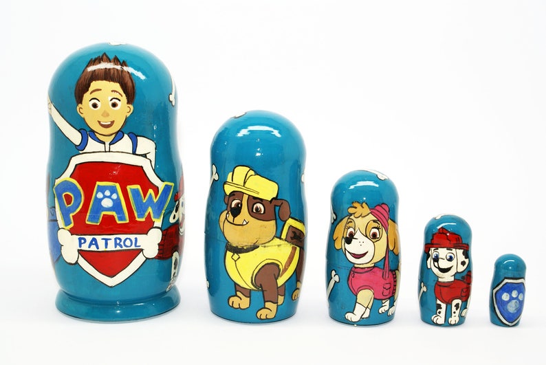 paw patrol nesting dolls