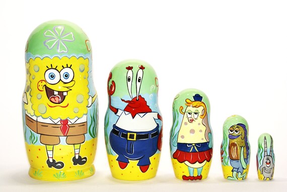 spongebob nesting dolls