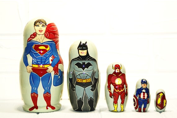 superhero nesting dolls
