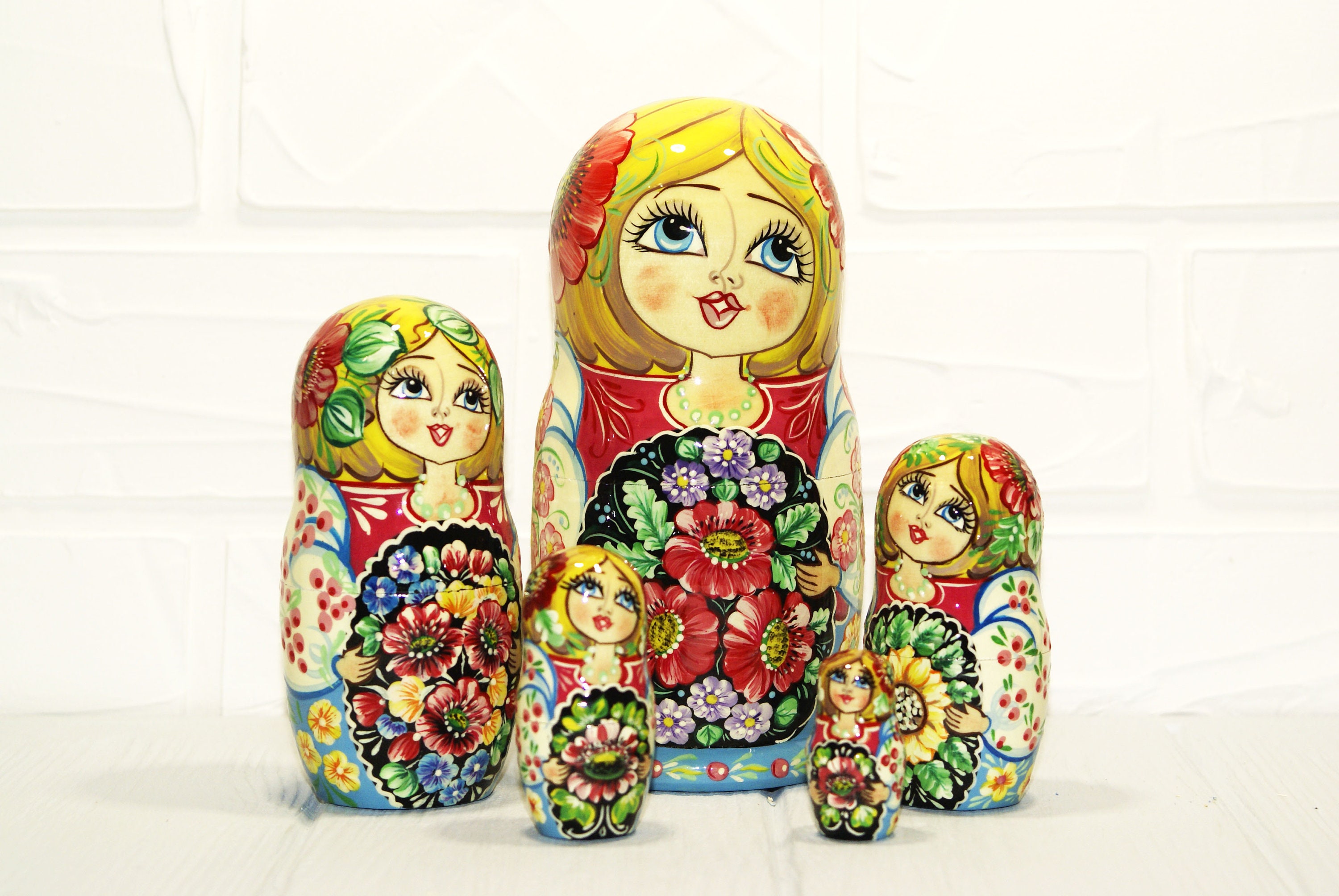 Nesting Dolls 16 cm Kids Matryoshka Doll Funny Gifts Kids Etsy