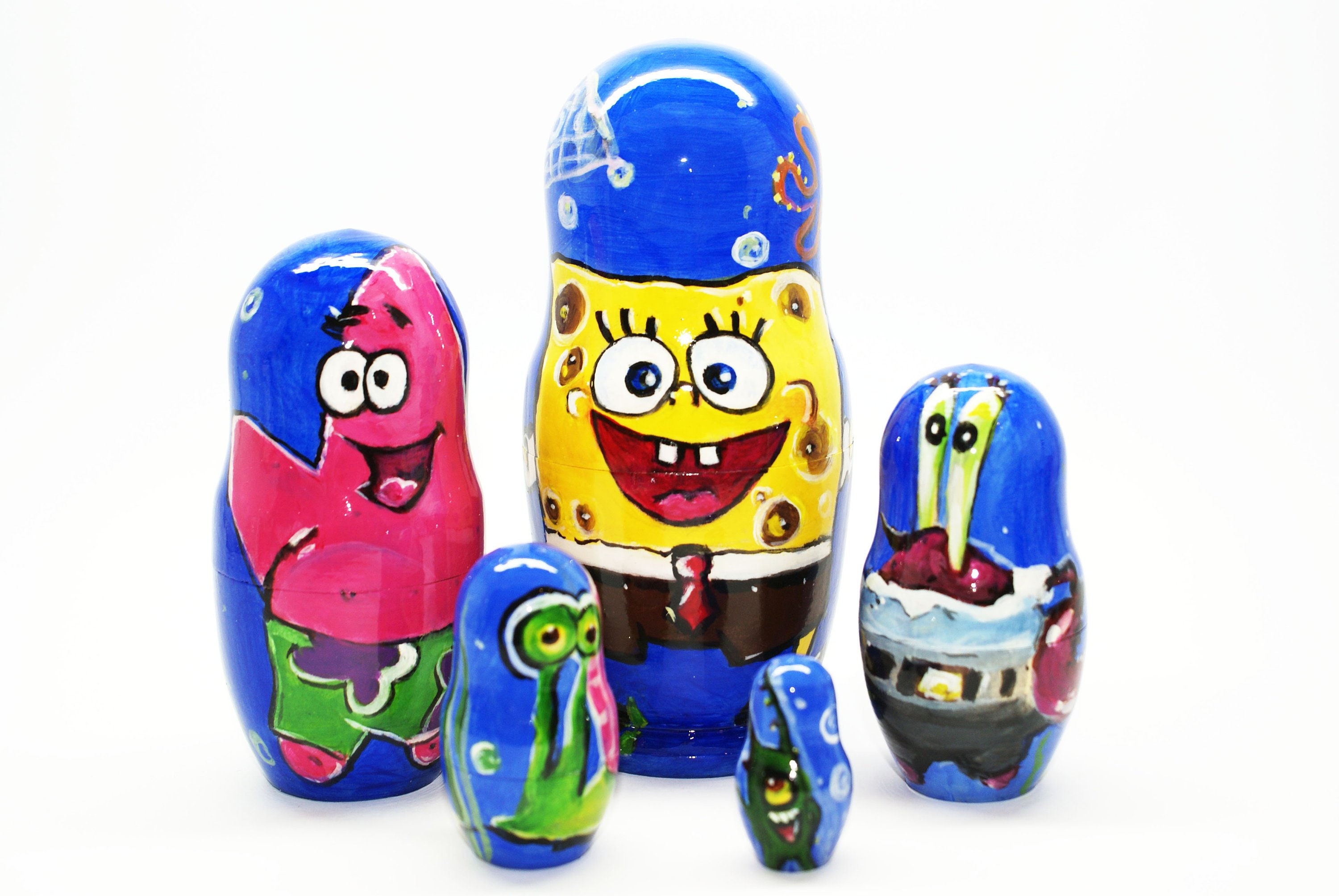 SpongeBob Big 17 cm Nesting dolls SquarePants Sponge Bob Etsy
