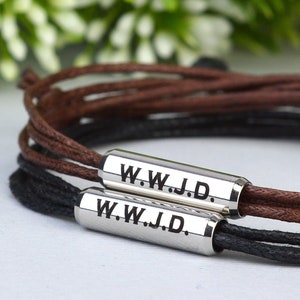 Valentine's Day gift. Couples Magnetic bracelets, Name date roman numeral boyfriend girlfriend bracelet. His and Her Matching bracelets image 1