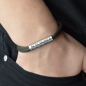 Coordinate bracelet men. Mens coordinate GPS Bracelet, Personalized Couples Bracelet. Anniversary gift for boyfriend. Boyfriend Gift