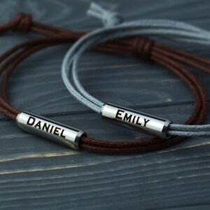 Engraved Couples bracelet, Matching couple bracelets, Anniversary date bracelets, Roman numeral bracelet for couples, his and her bracelet