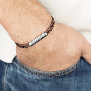 Coördineren armband heren. Mens coördineert GPS lederen armband, gepersonaliseerde parenarmband. Verjaardagscadeau voor vriend. Echtgenoot