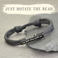 Confirmation gifts for boys girls, Gift for First Communion Personalized Engraved Bracelet Black, Religious jewelry, christian gifts for men product logo