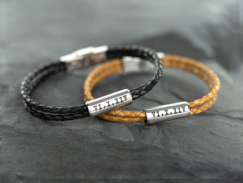 Engraved Couples bracelet Matching couple bracelets Etsy
