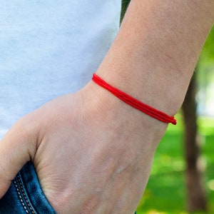 Red String Bracelet, Red String Protection, Amulet Kabbalah, Friendship Bracelet, Simple Red bracelet, Kids Red Thread