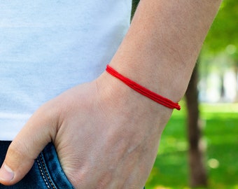 Red String Bracelet, Red String Protection, Amulet Kabbalah, Friendship Bracelet, Simple Red bracelet, Kids Red Thread