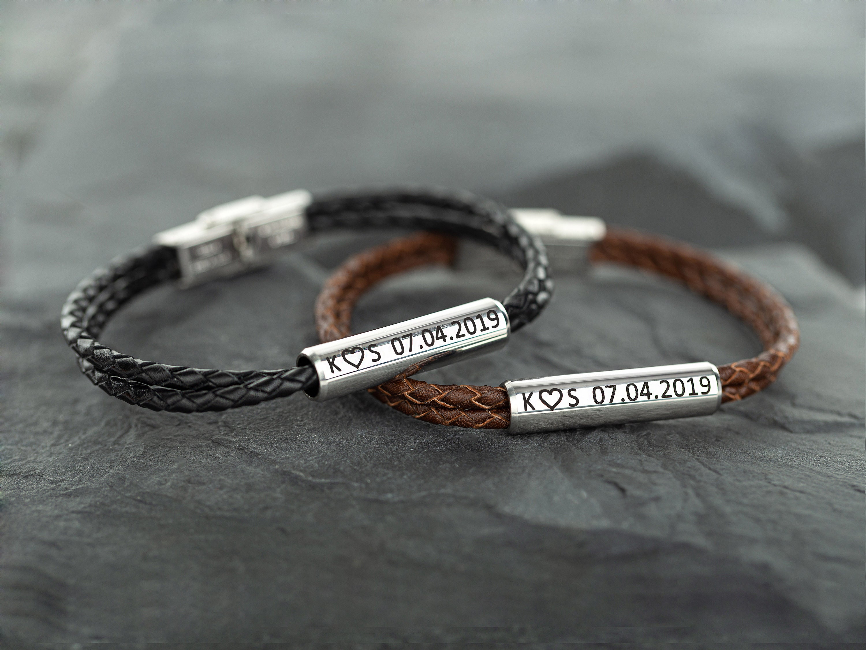 Long Distance Relationship Custom Bracelet Couples Bracelet Etsy