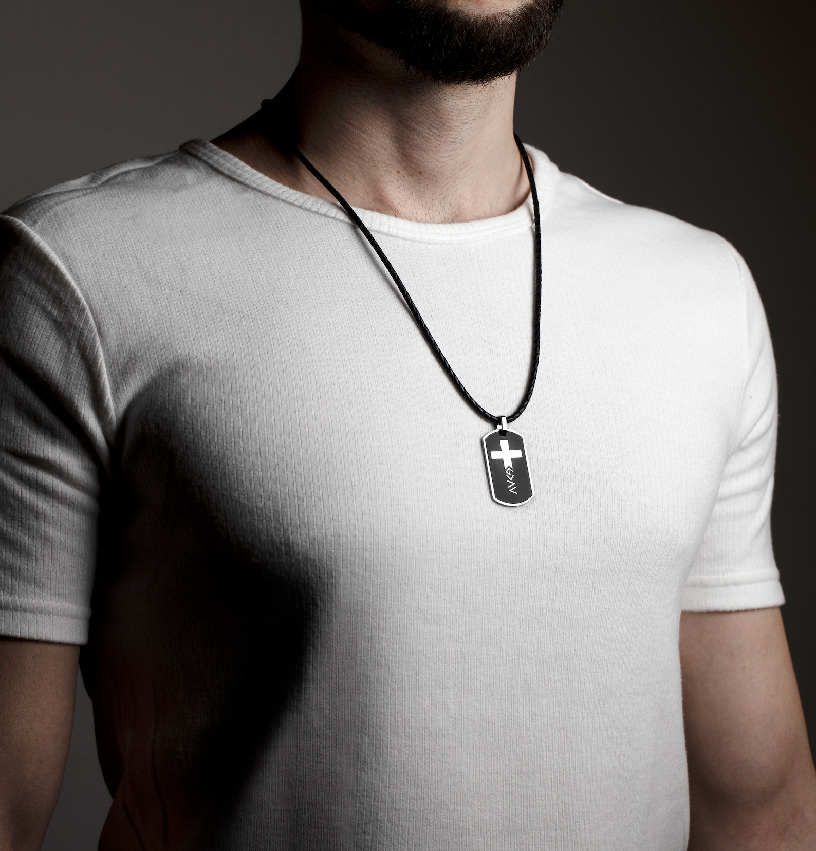 Mans Initial Necklace Letter Men's Jewelry Personalized Etsy