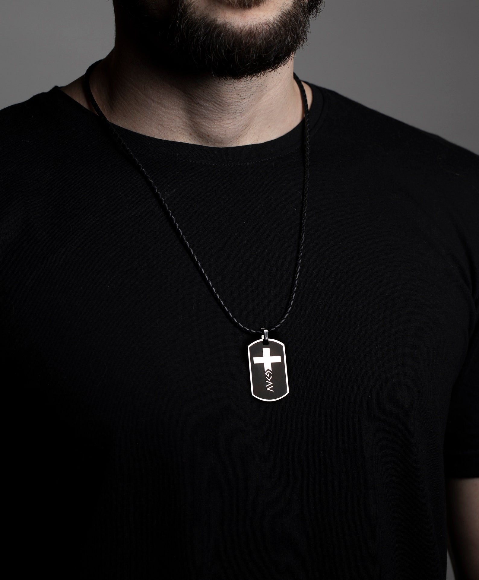 Mans Initial Necklace Letter Men's Jewelry Personalized Etsy