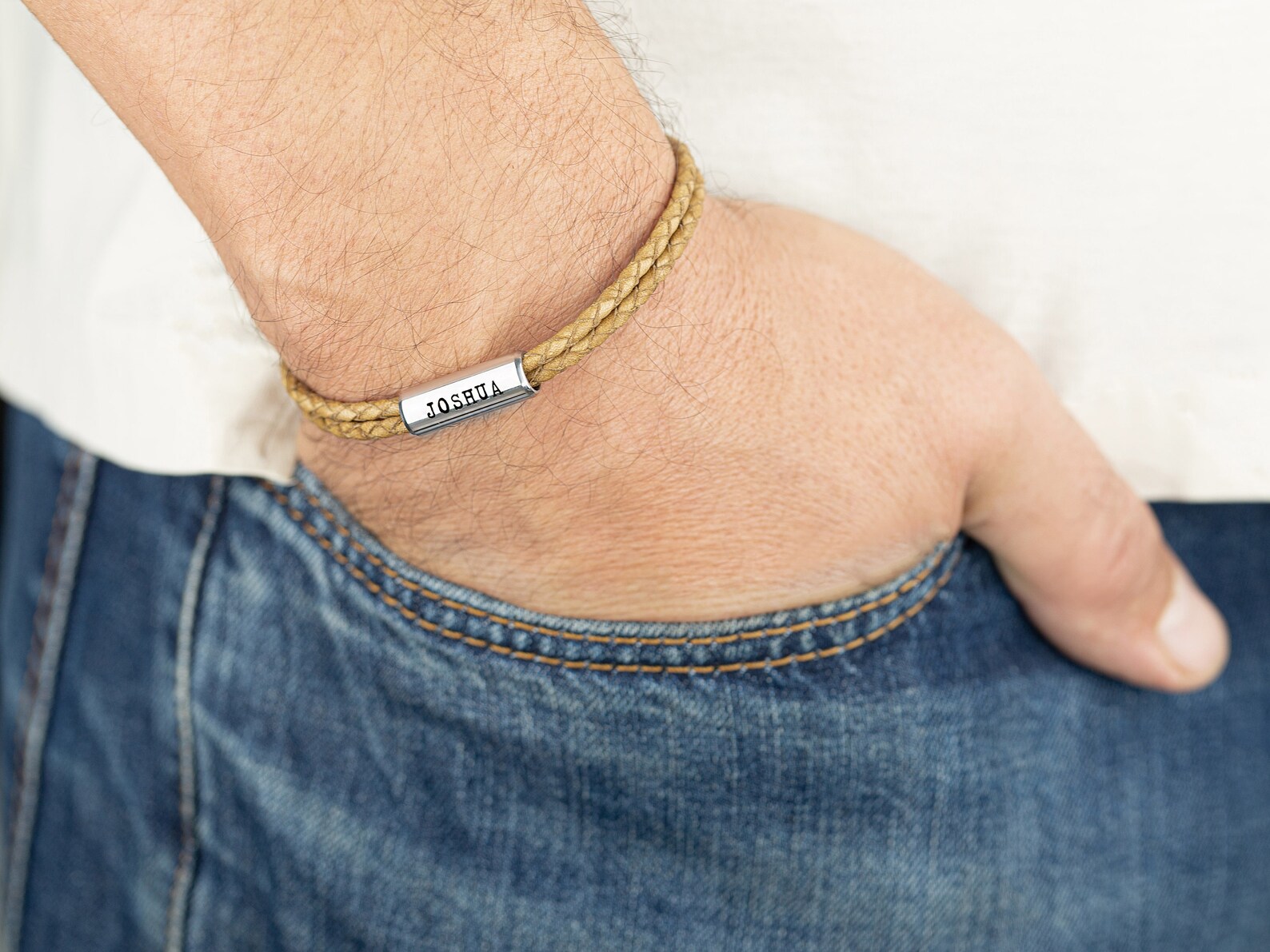 Men's Personalized Bracelet. Men's Custom Bracelet. Etsy