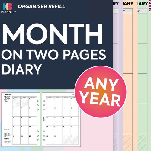 PRINTED A5 Project Planner Insert A5 Filofax A5 Kikki.k Large Etsy UK