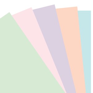 PRINTED A5 size Blank Notepaper Insert Filofax A5 Kikki.K Large Compatible Refill insert coloured pastel and bright image 6