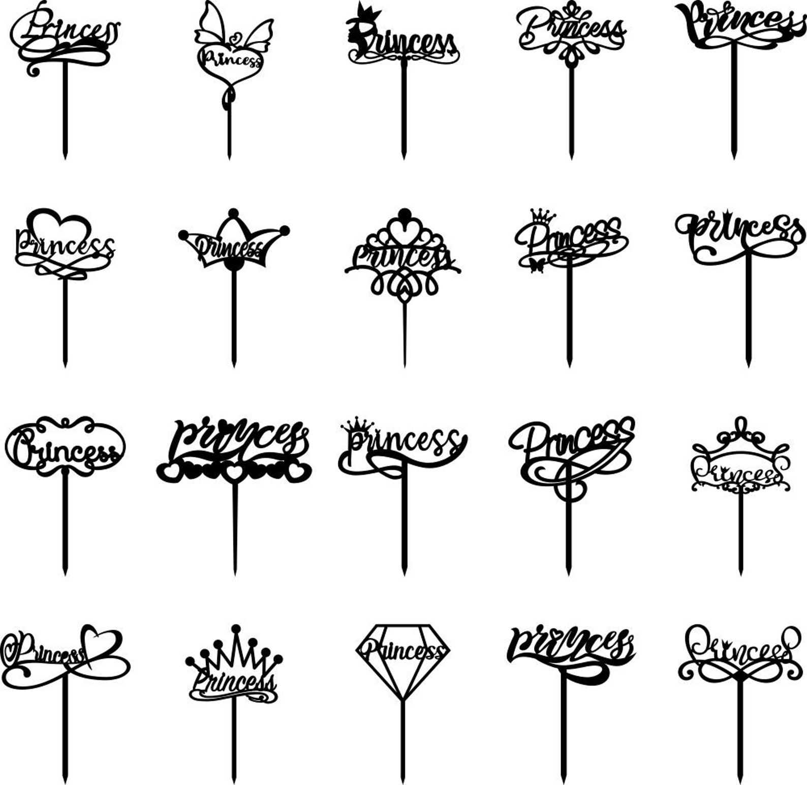 Free Free Princess Cake Topper Svg 442 SVG PNG EPS DXF File