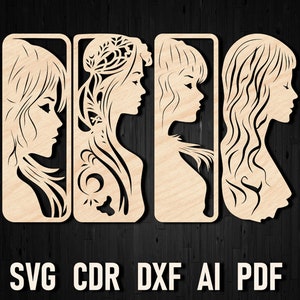 Sla pagina's om in stijl: maak bladwijzers van SVG-ontwerpen - Verbeter uw leeservaring! Lasersnijden Valentine Bookmark SVG, Bookmark Svg voor vrouwen