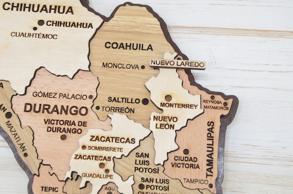 Svg Mexico Map File for Laser Cut and Glowforge, Mexico Pdf for