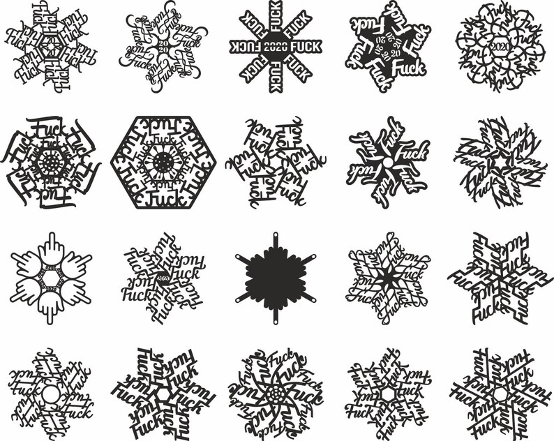 Download Fuckflake 2020 ornament svg Bundle Files for Cricut and | Etsy