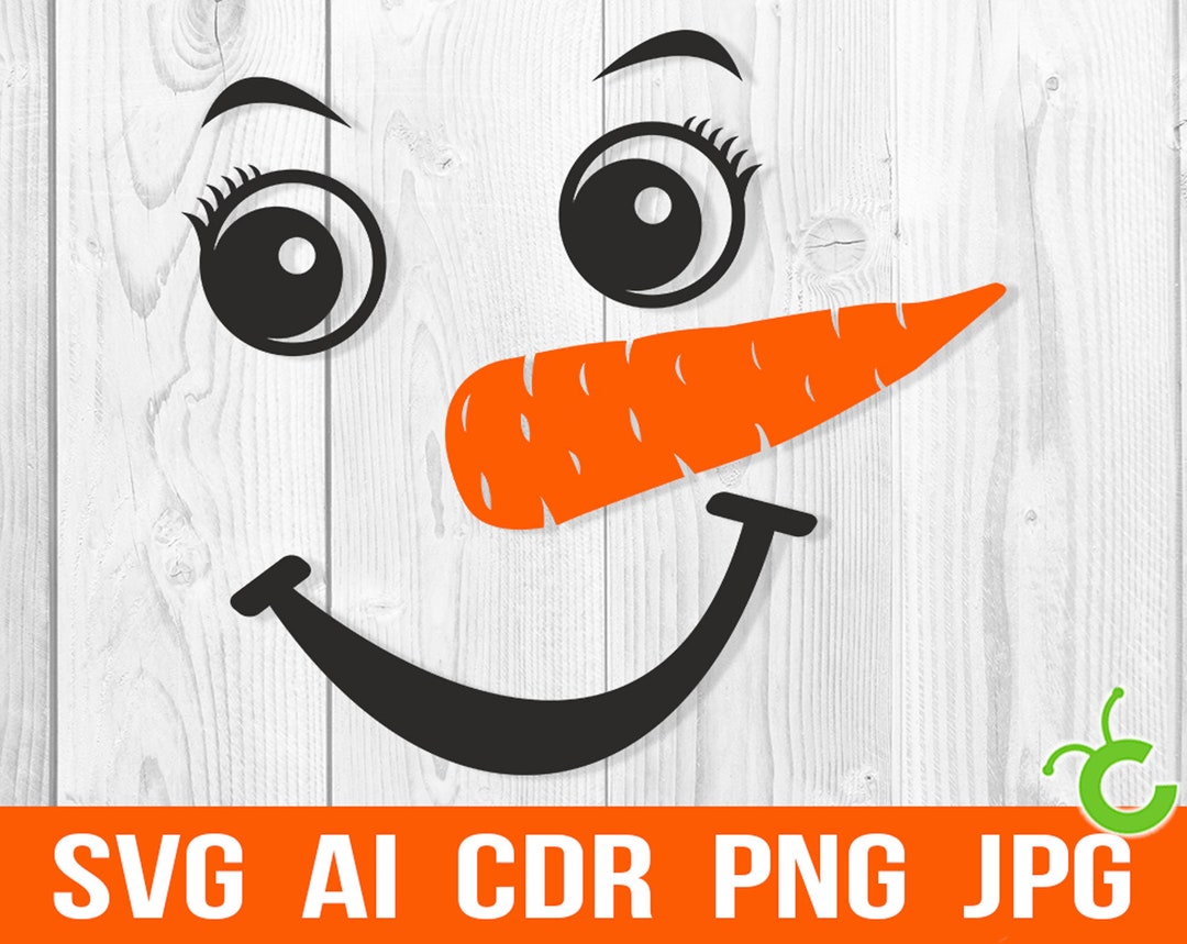 Snowman Face Svg, Snowman Printable Instant Download Png, Digital Cut