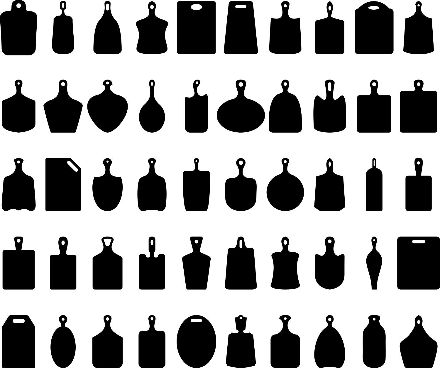 Svg Cutting Boards With Handle Silhouettes Boards for Serving Etsy