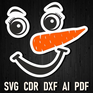 Schneemann Gesicht svg, Schneemann druckbare sofortiger Download png, Digital Cut File for Cricut and Silhouette, Weihnachten Schneemann Gesicht Lächeln SVG