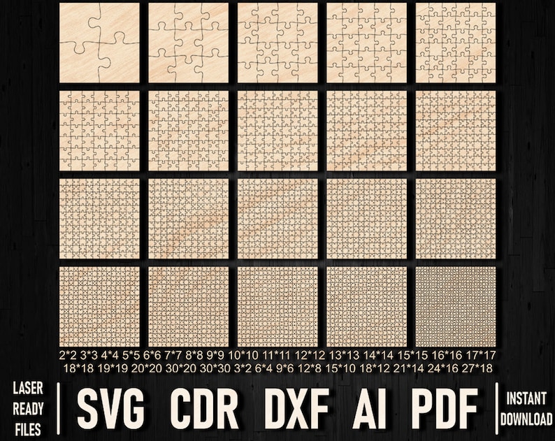 Puzzle Cut Pattern Jigsaw Puzzles Svg File, Puzzles Cricut Svg, Puzzles Laser Cut, Puzzle ...