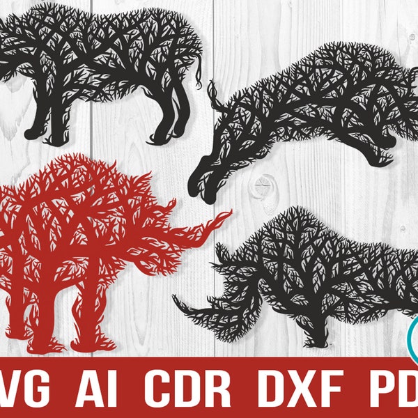 Laser Cut Rhino Svg Etsy