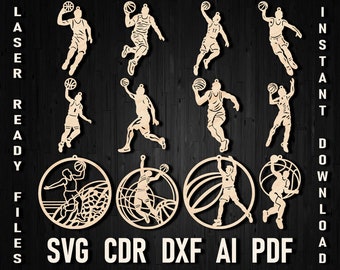 Christmas Tree Toy Basketball Svg, Basketball Laser Cut Files, Glowforge Plywood Christmas Basketball Sports Sign, Xtool Basketball Ornament