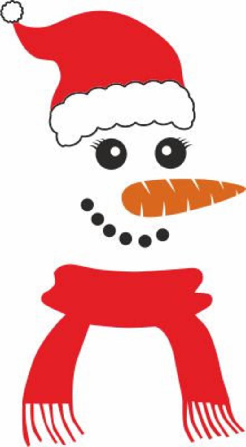Schneemann Gesicht Svg Weihnachten Bundle bereit zu drucken - Etsy.de