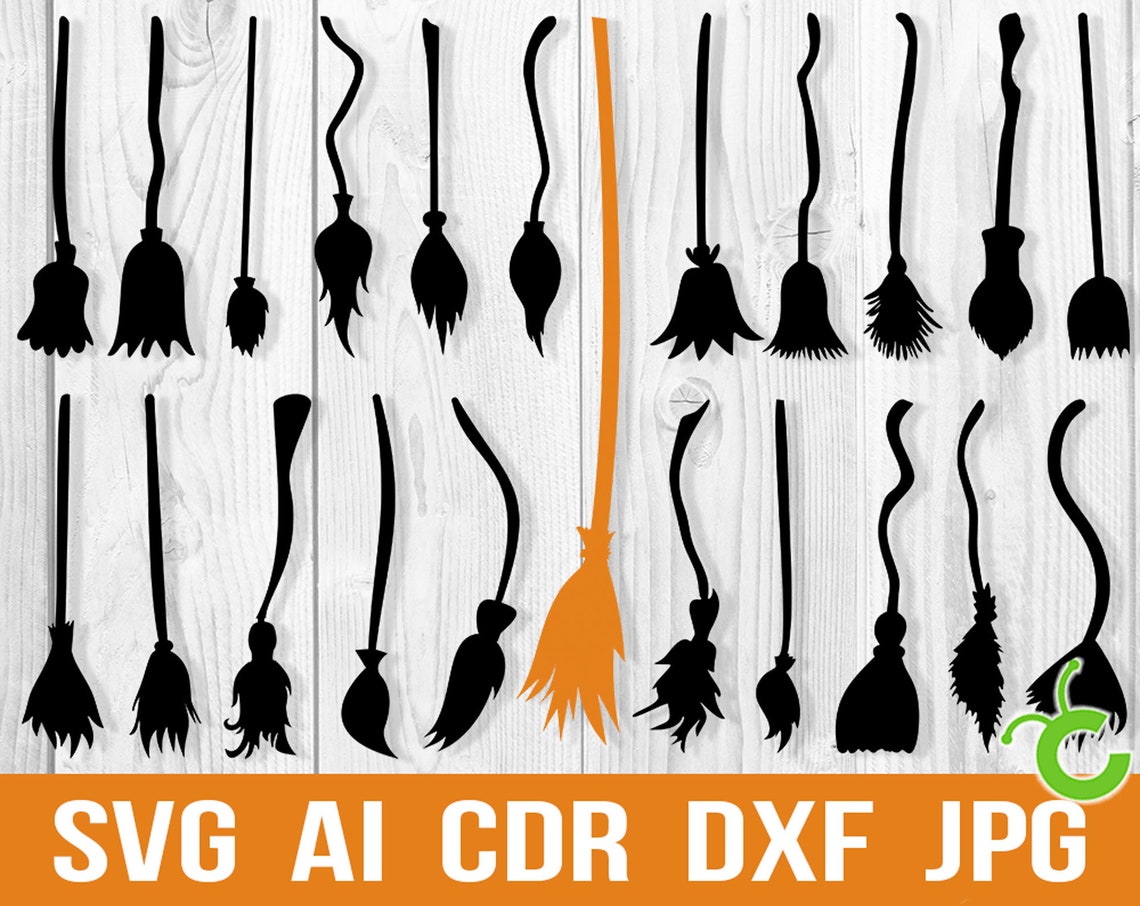Witch Broom Svg Files for Cricut Broomstick Vector Bundle - Etsy