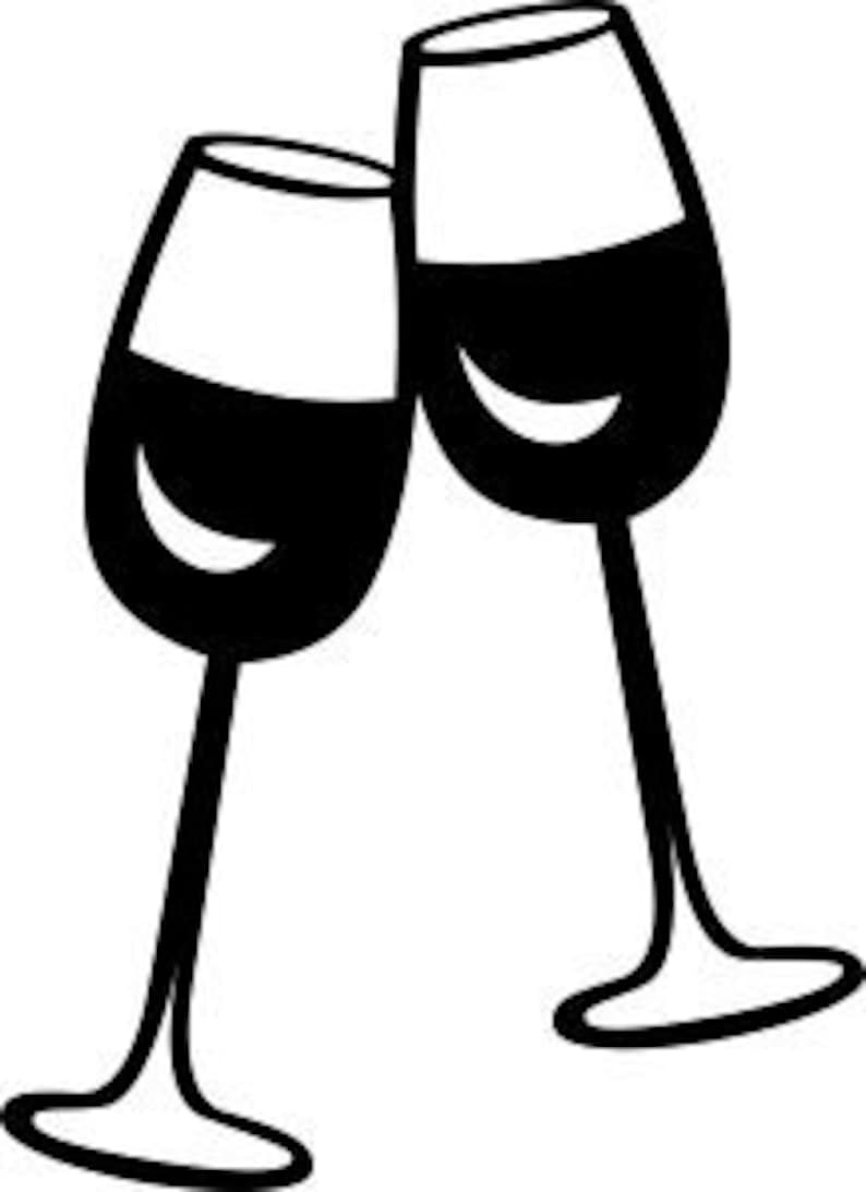 Download Wine glass cricut svg clipart Champagne svg Cricut cut files | Etsy