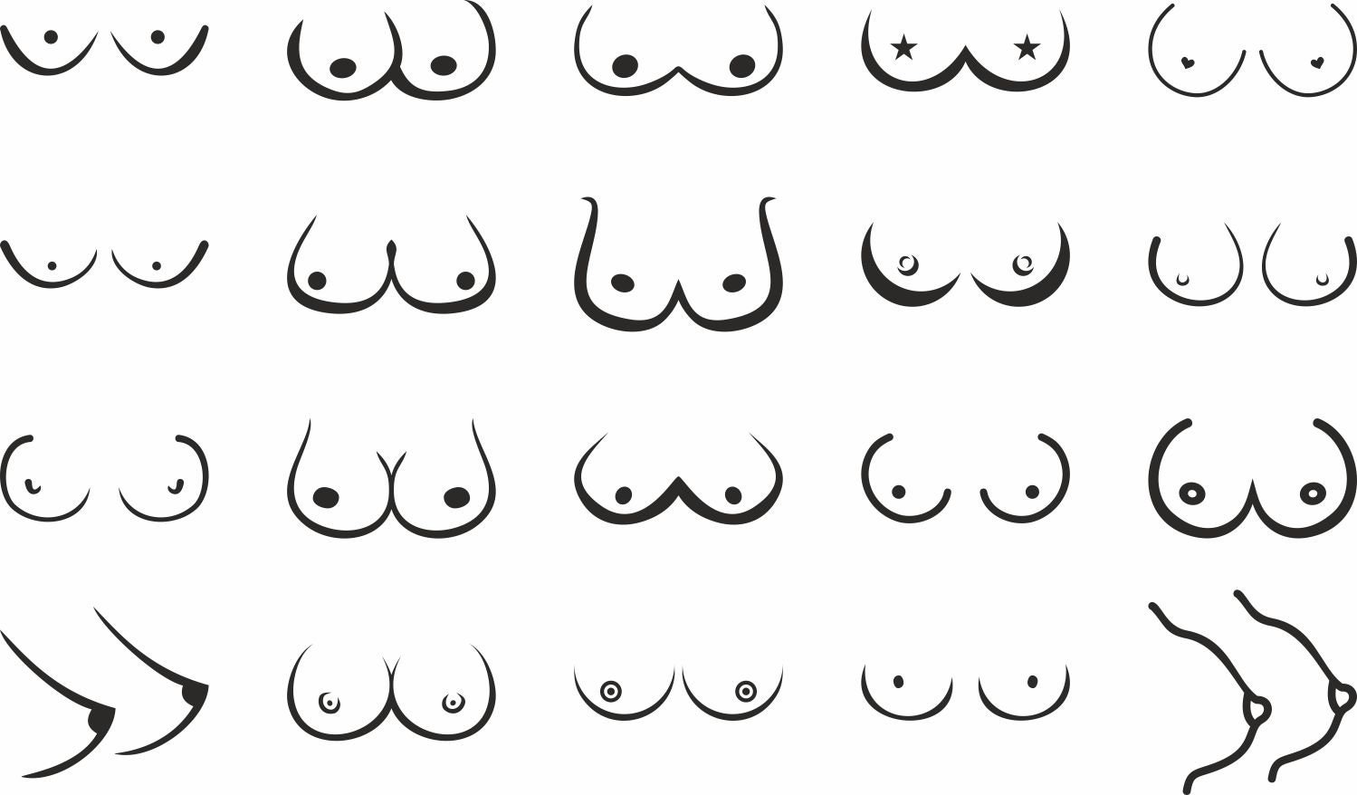 Boobs SVG Bundle, Girl Power SVG, Boobs Graphic by 99SiamVector