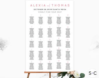 wedding seating chart template gray gold watercolor etsy watercolor chart template