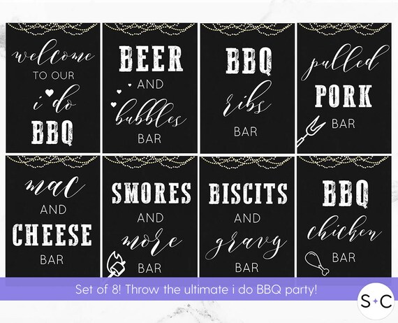 I Do Bbq Decorations I Do Bbq Party I Do Bbq Invitation I Etsy
