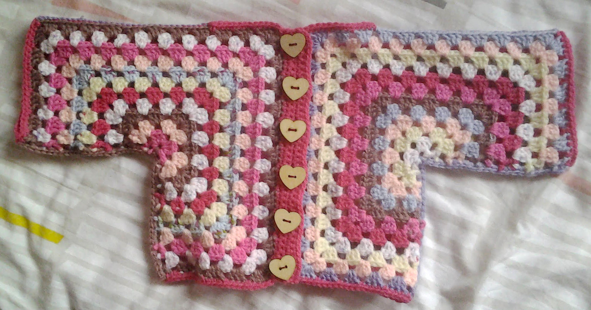 granny square baby sweater pattern