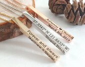 Long Vertical Bar Necklace, Custom Necklace, Personalized Bar Necklace, Engraved Necklace, Name Bar Necklace, 3D Bar Necklace