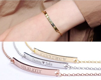 etsy bar bracelet