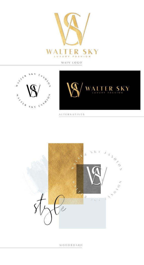 Exclusive Logo Branding Package Monogram Watermark Etsy