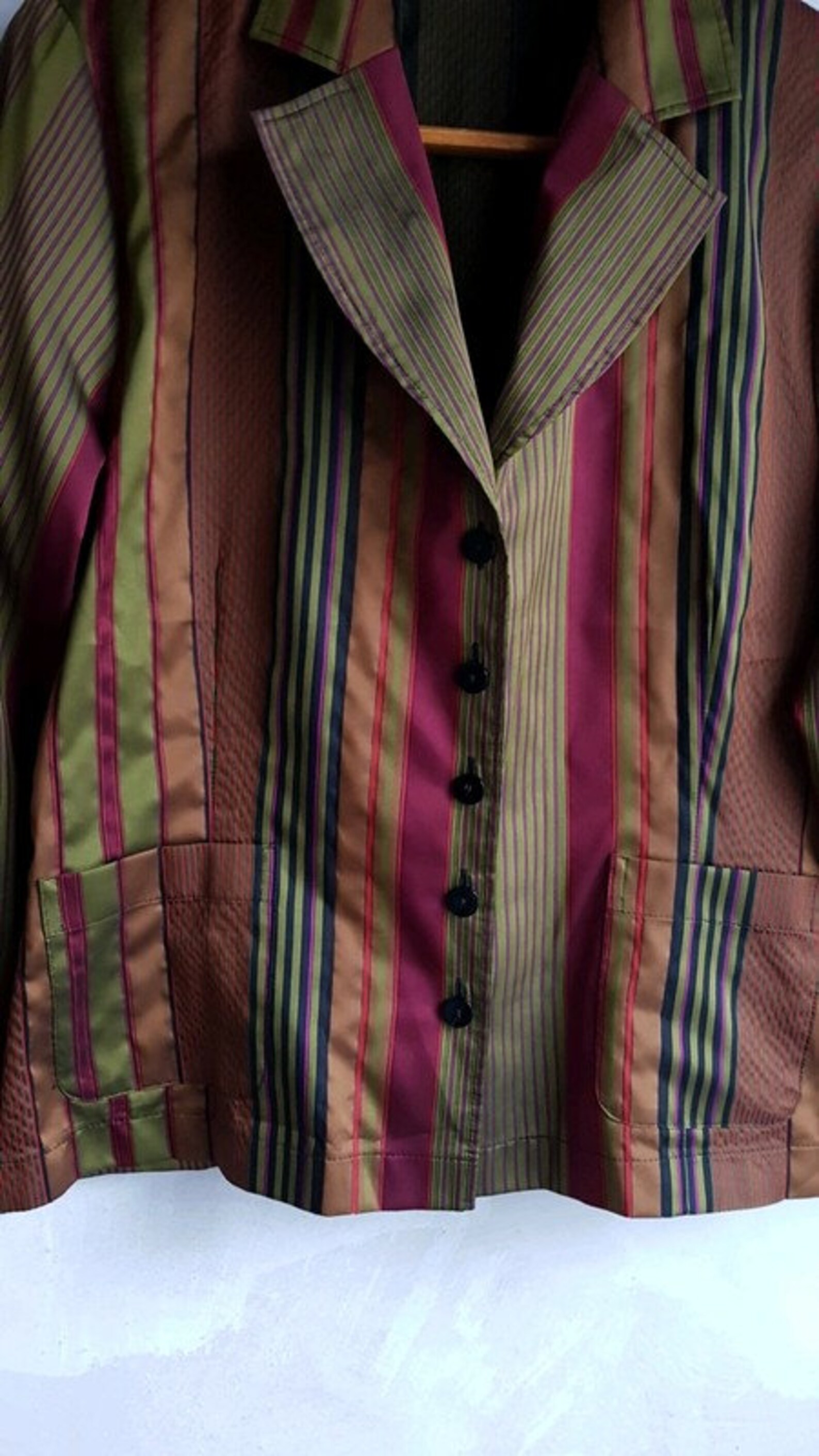 Vintage Christian Berg Stockholm Retro Thin Striped Womens Jacket - Etsy