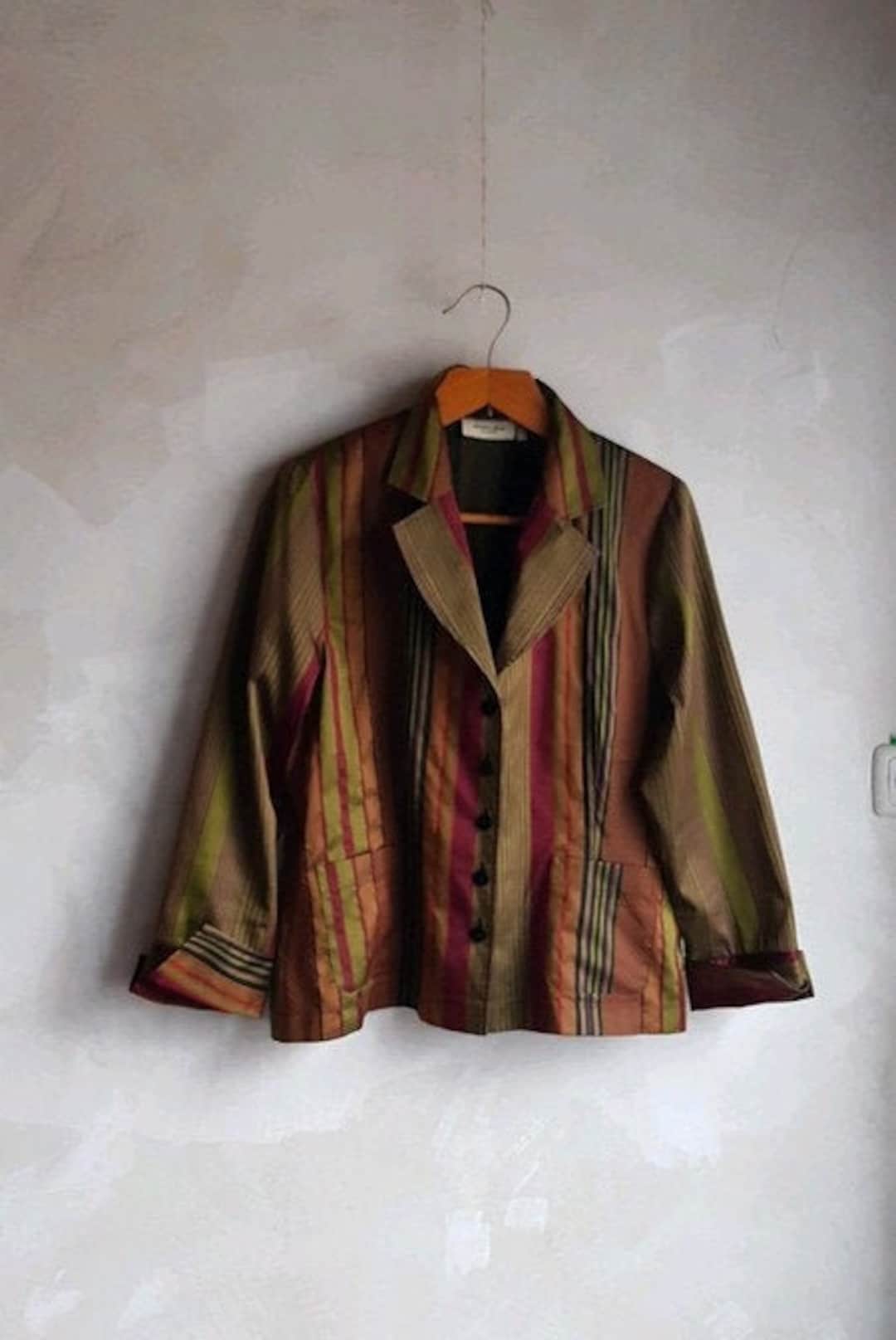 Vintage Christian Berg Stockholm Retro Thin Striped Womens Jacket - Etsy